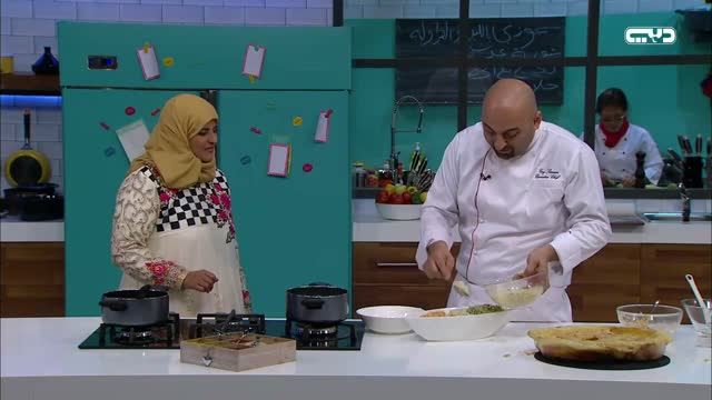 نكهات وأكلات: دجاج مع الخضار وحلاوة الجبن